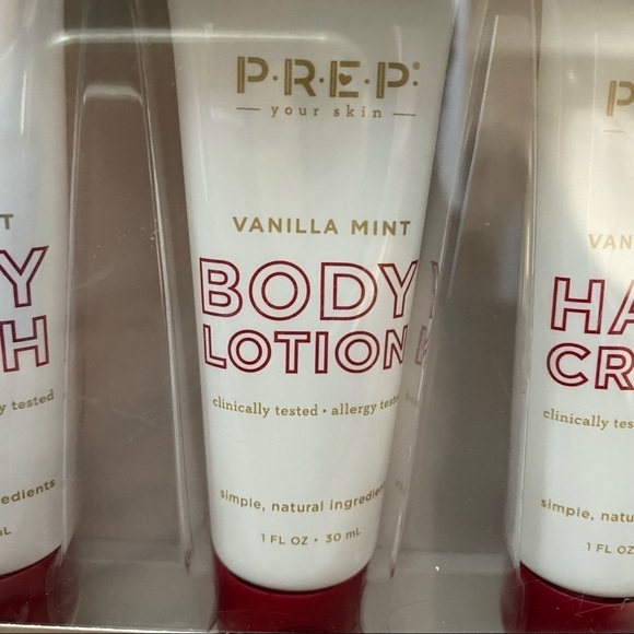 PREP Your Skin Mini Holiday Collection Vanilla Mint Body Wash, Lotion, Hand Crm - Picture 6 of 7
